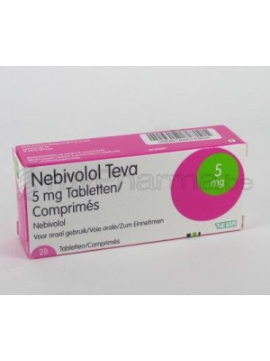 Nebivolol Teva 5 mg. 28 tablets